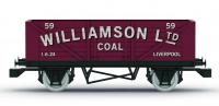 R60271 Hornby Railroad Plank Wagon - Williamson Coal Liverpool - Era 3